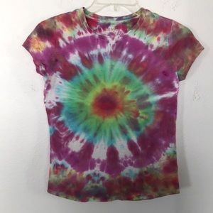 CAT & JACK TIE DYE T-SHIRT GIRLS SIZE L 10/12